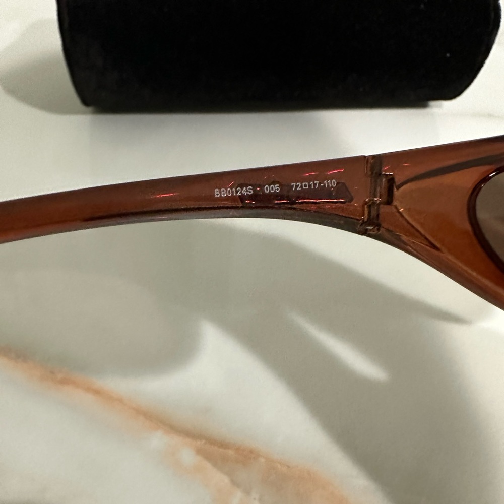 Balenciaga brown wrap around sunglasses - Picture 4 of 7